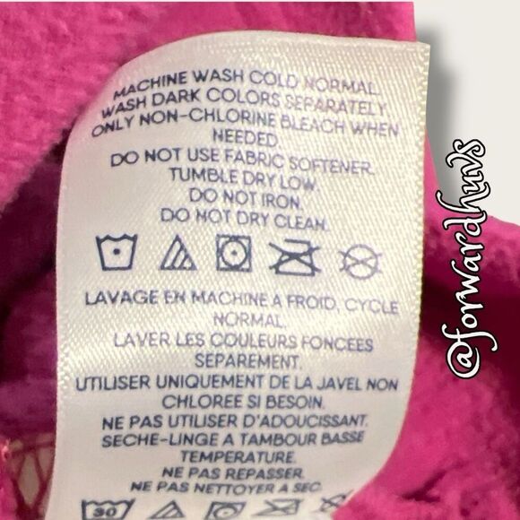 Girls Lands’ End Fleece Pullover Dresses – Size XL (14/16) - Picture 4 of 11